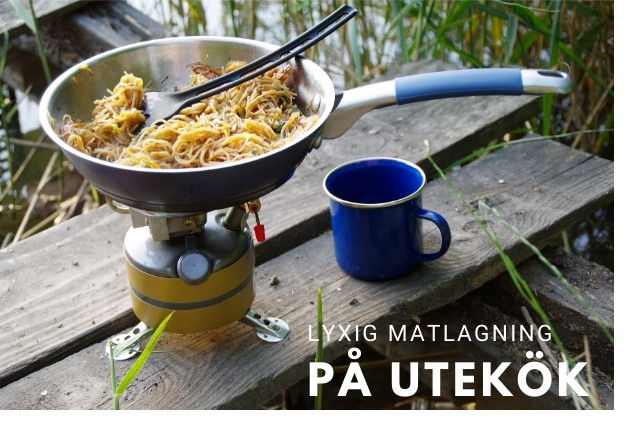 lyxig matlagning på utekök (gasol)