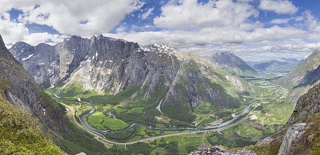 Utsikt över Romsdalen, Norge