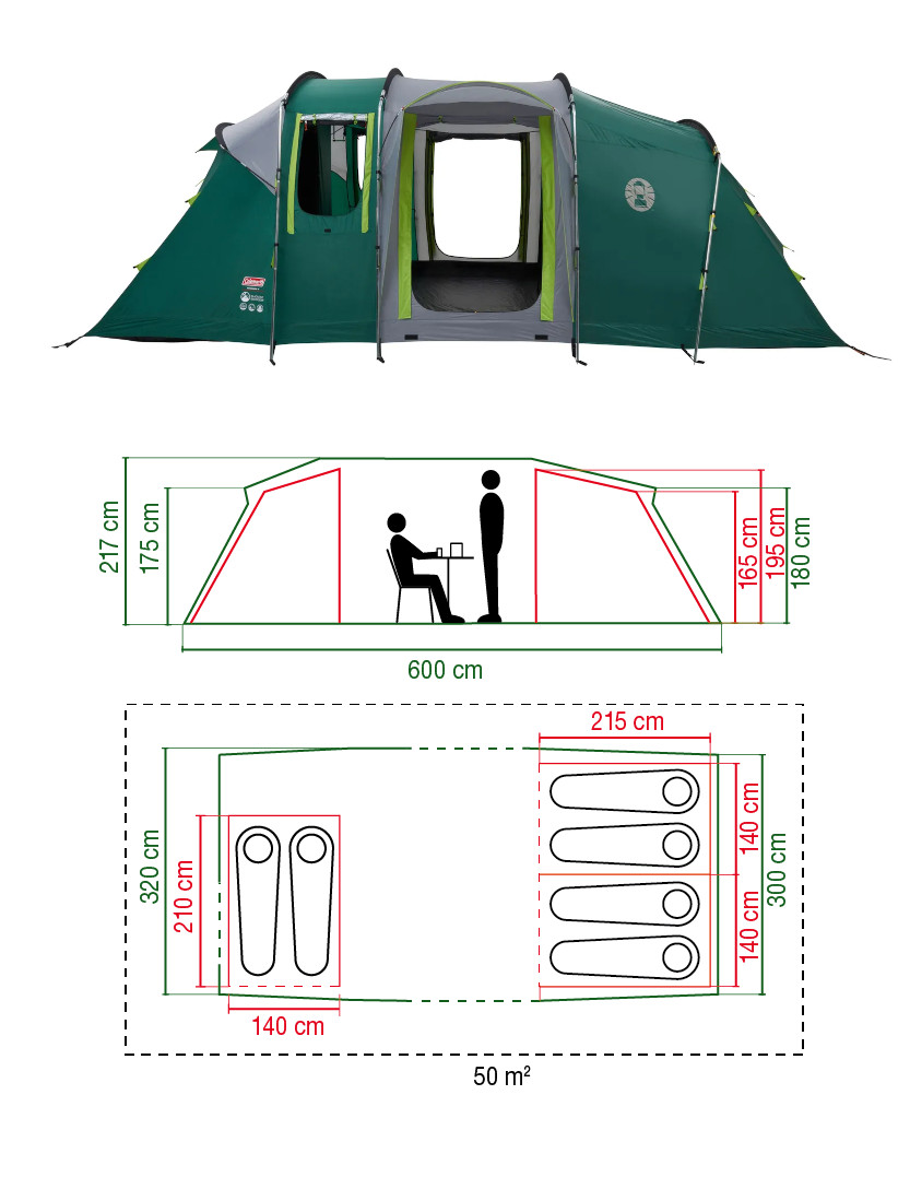 Coleman Mackenzie Blackout 6 Campingtält